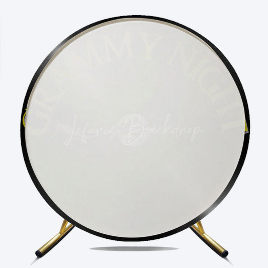 Lofaris Music Awards Night Round Backdrop Grammy Inspired Vinyl Record Photo Booth Red Carpet Themed Birthday Party Decor