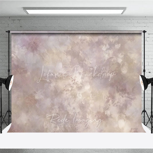 Lofaris Muted Abstract Painterly Photography Backdrop Distressed Beige Purple Brown Texture for Studio Photo Shoot