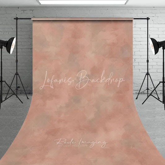 Lofaris Muted Pink and Peach Textured Painterly Sweep Backdrop Abstract Artistic Photography Background for Portraits