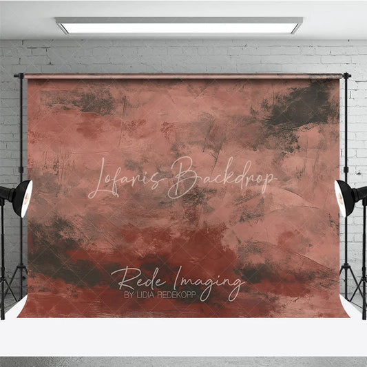 Lofaris Muted Reddish Brown Dark Grey Abstract Photography Backdrop Textured Vintage Grunge Style for Studio Portraits
