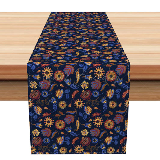 Lofaris Mysterious Carnivorous Plant Table Runner Moody Botanical with Venus Flytraps Gothic and Whimsical Decor