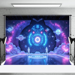 Lofaris Mystical Futuristic Portal Astronaut Planet Backdrop