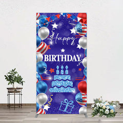 Lofaris National Flag Balloons Sweet Birthday Rectangle Backdrop