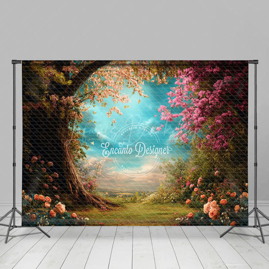 Lofaris Natural Plant Floral Trees Scenery Photo Backdrop