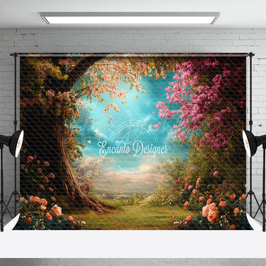 Lofaris Natural Plant Floral Trees Scenery Photo Backdrop