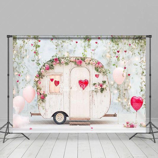 Lofaris Natural Plant Rose Motorhome Valentines Day Backdrop