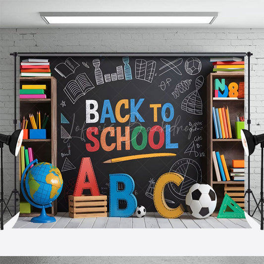 Lofaris Neat Classroom Blackboard Back To School Backdrop