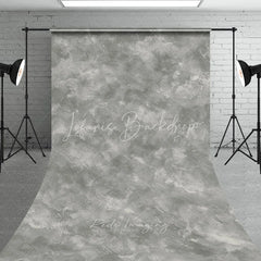 Lofaris Neutral Gray Textured Abstract Sweep Backdrop Hand-painted Plaster Effect for Professional Studio Photography