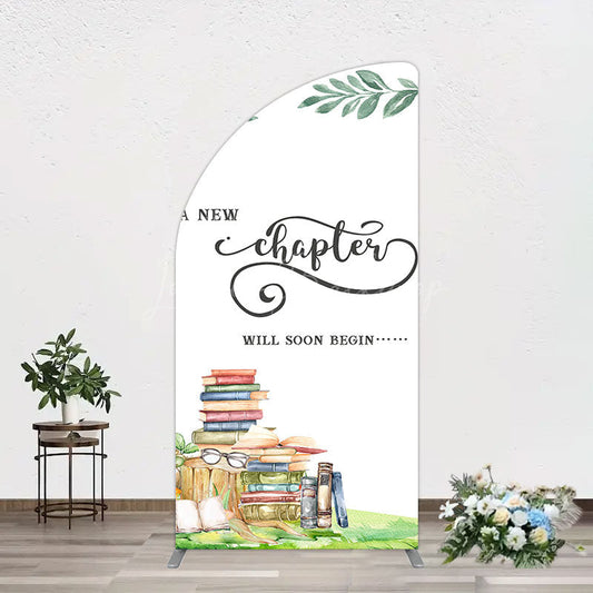 Lofaris New Chapter Books Baby Shower Sweet Half Moon Arch Backdrop