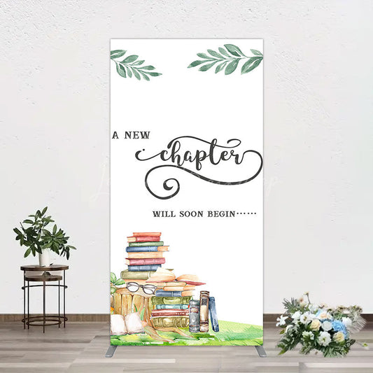 Lofaris New Chapter Books Baby Shower Sweet Rectangle Backdrop