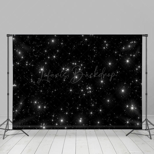 Lofaris Night Black Starry Sky Grassland Combo Set Backdrop