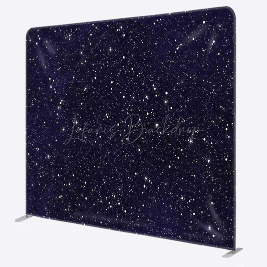 Lofaris Night Dark Blue Starry Sky Square Tension Backdrop