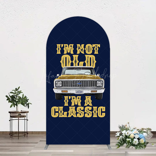 Lofaris Not Old But Classic Vintage Birthday Arch Backdrop