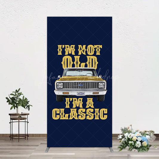 Lofaris Not Old But Classic Vintage Birthday Rectangle Backdrop