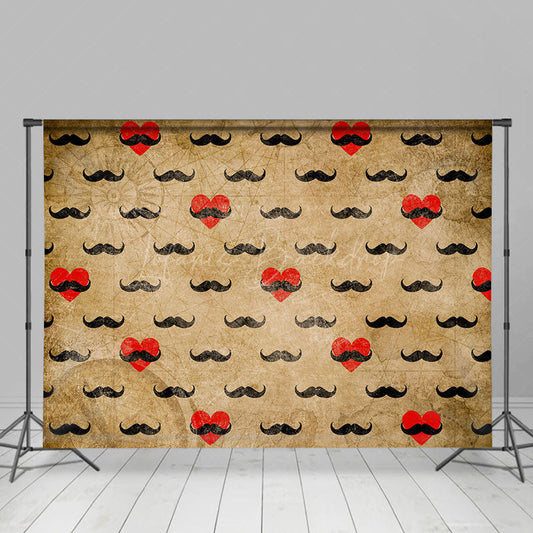 Lofaris Oilcloth Treasure Love Beard Fathers Day Backdrop