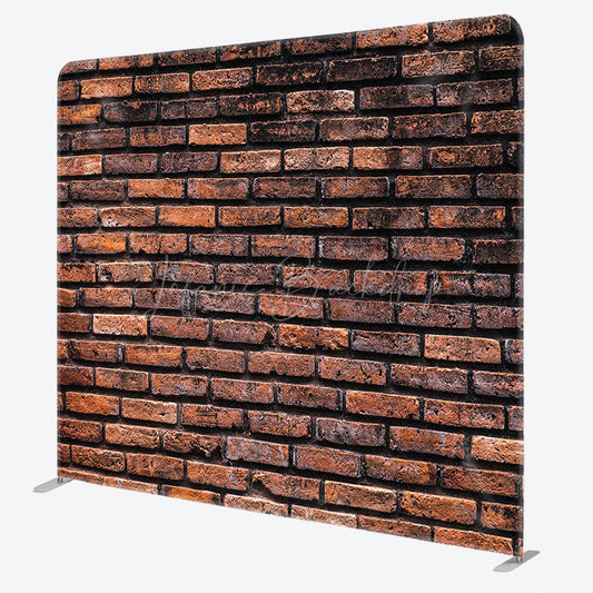 Lofaris Old Style Brick Wall Photo Square Tension Backdrop