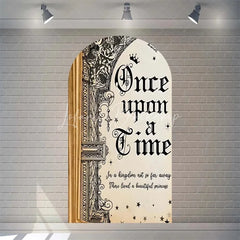 Lofaris Once Upon a Time Storybook Arch Backdrop Personalized Fairytale Princess Kingdom Party Decoration