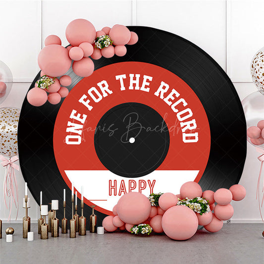 Lofaris One For Record Happy 60Th Birthday Round Backdrop