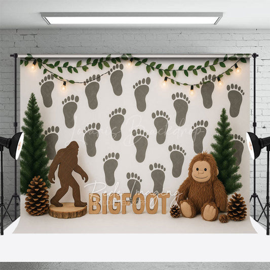 Lofaris Orangutan Bigfoot Wall Hazelnut Cake Smash Backdrop