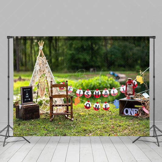 Lofaris Outdoor Fresh Decor Birthday Cake Smash Backdrop