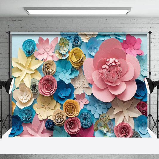 Lofaris Paper Flowers 3D Mother’s Day Photo Backdrop