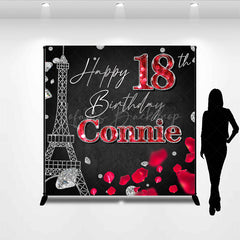 Lofaris Paris Tower Diamond Floral Custom Birthday Backdrop