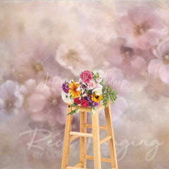 Lofaris Pastel Pink Floral Fine Art Photography Backdrop Soft Painted Flowers Texture Background Spring Garden Photo Prop