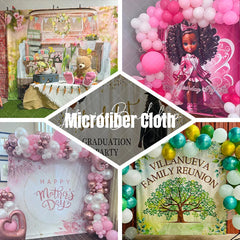 Lofaris Pastel Rainbow Happy Birthday Cake and Cute Characters Backdrop Whimsical Balloons Party Decor