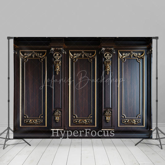 Lofaris Patterned Wooden Door Mottled Rug Combo Set Backdrop