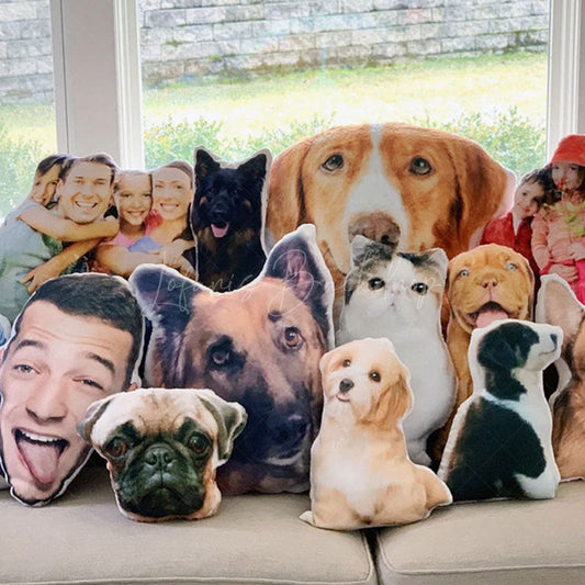 Lofaris Personalized 3D Throw Face Pillow for Kid Pets Gifts