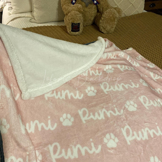 Lofaris Personalized Blanket for Dog Custom Name Color Gift Lover