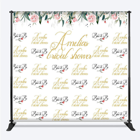 Lofaris Personalized Bridal Shower Step And Repeat Banner