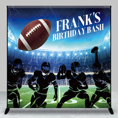 Lofaris Personalized Football Birthday Bash Backdrop American Stadium and Players Custom Name Sports Party for Boy