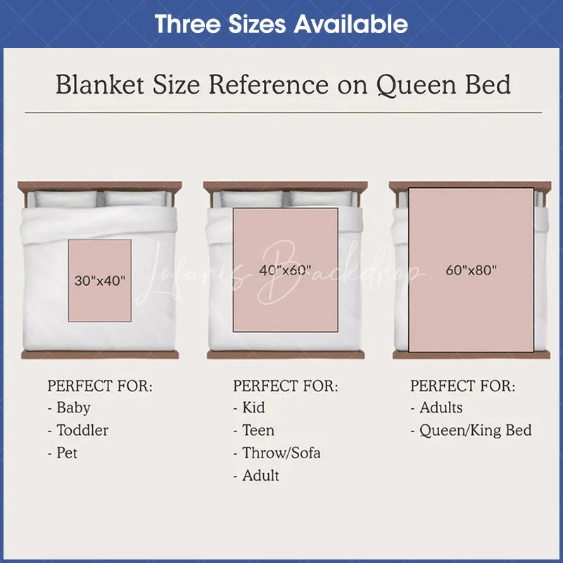 Lofaris Personalized Name Blanket for Boy Custom Green Checkered Lightning Bolt Retro Modern Nursery Decor