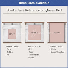 Lofaris Personalized Name Blanket for Girl Custom Monogram Word Cloud Purple Lavender Nursery Decor Swaddle