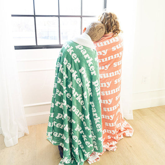 Lofaris Personalized Name Fleece Blanket Custom Gift For Kids