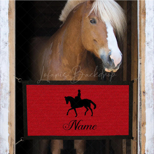 Lofaris Personalized Name Logo Horse Barn Stall Guard