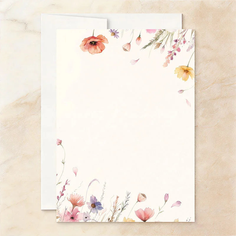 Lofaris Personalized Set of 20 Floral Garden Party Invitation Custom 18th Birthday Celebration with Wildflowers