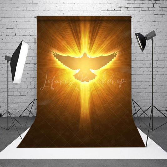 Lofaris Pigeon In Light Heaven Scene Photography Backdrop