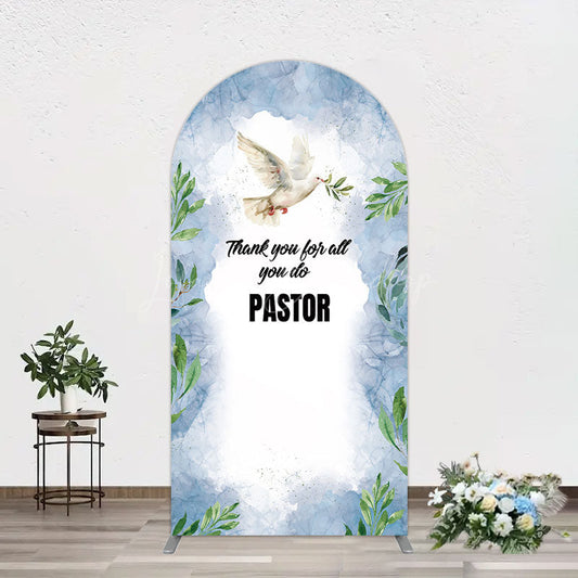 Lofaris Pigeon Thank You Pastor Appreciation Arch Backdrop