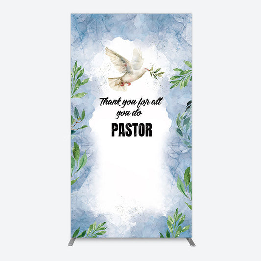 Lofaris Pigeon Thank You Pastor Appreciation Rectangle Backdrop
