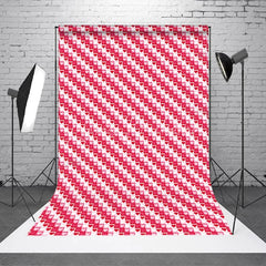 Lofaris Pink and Red Heart Pattern Backdrop Love Theme Valentine Day Photography Background