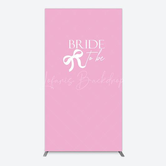 Lofaris Pink Bride To Be Bow Bridal Shower Rectangle Backdrop