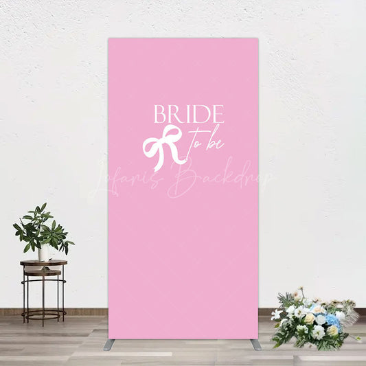 Lofaris Pink Bride To Be Bow Bridal Shower Rectangle Backdrop