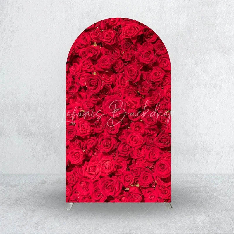 Lofaris Pink Carnation Floral Wall Arch Backdrop 3D Flowers Photo Prop Elegant Wedding Bridal Shower Decor