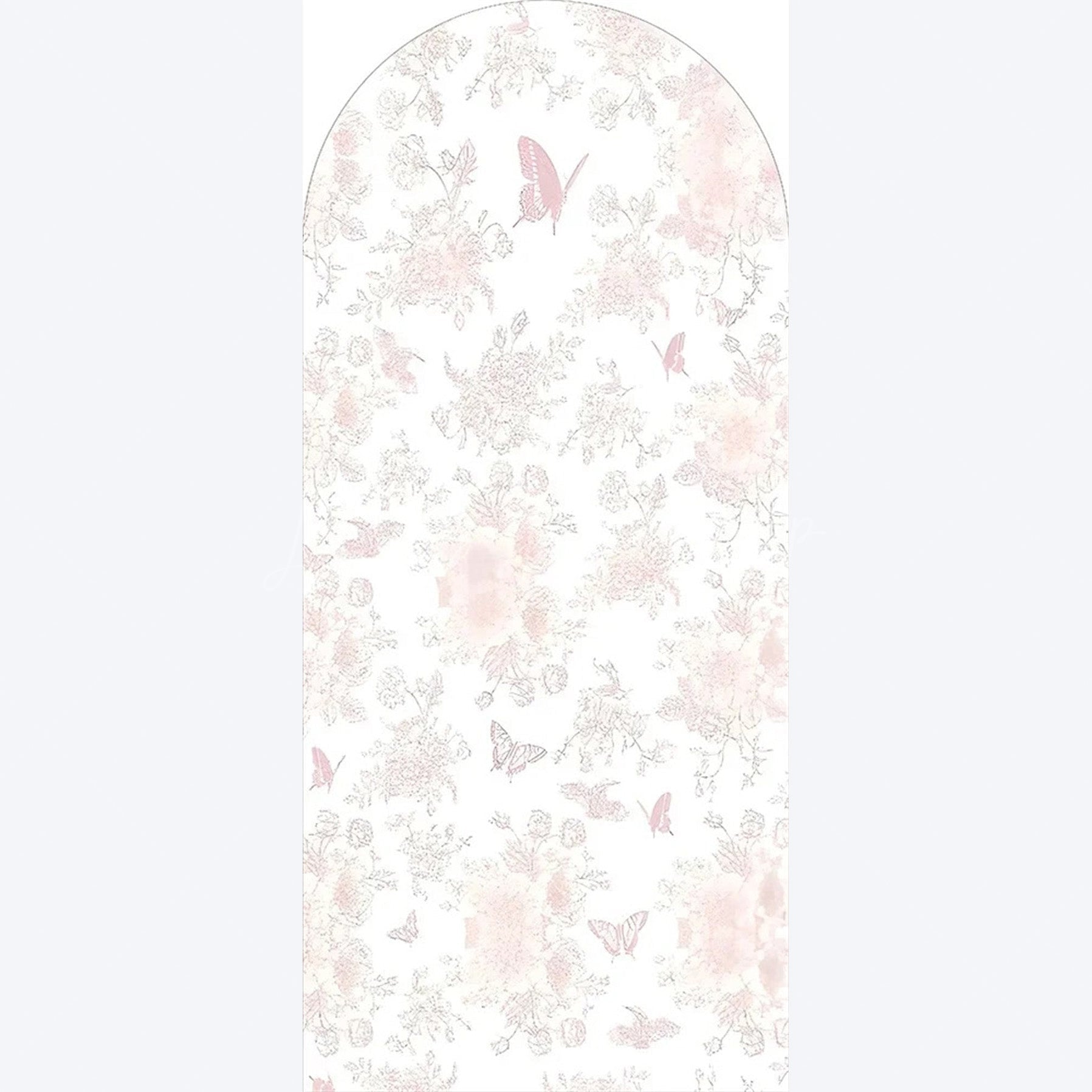 Lofaris Pink Floral Boho Arch Backdrop Delicate Flower Party Decor Rustic Photo Background for Birthday Baby Shower