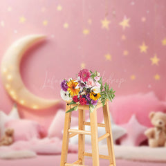 Lofaris Pink Girl Bithday Cake Smash Photography Backdrop