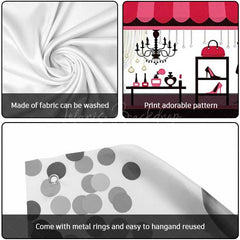 Lofaris Pink Girl Boutique Store Birthday Garage Door Banner