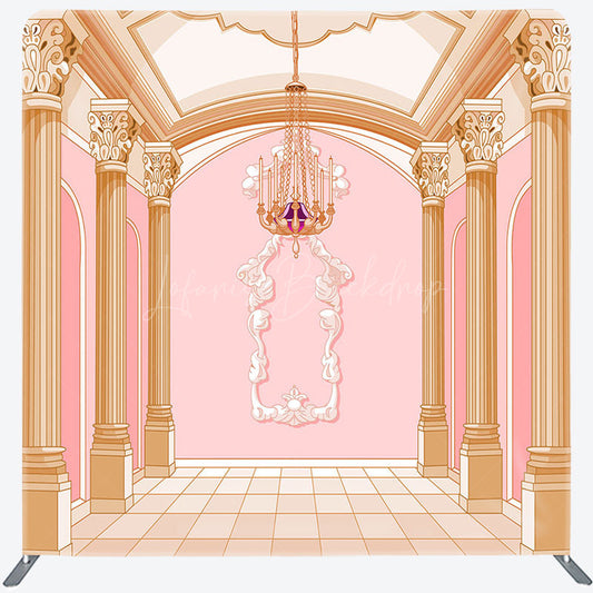 Lofaris Pink Gold Luxury Palace Square Double-Sided Backdrop