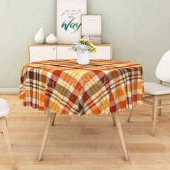 Lofaris Pink Halloween Round Tablecloth with Cute Pumpkin Bat and Ghost for Girly Spooky Party Decor